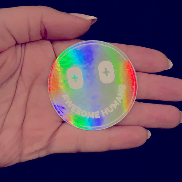 Figs Smile Face  AWESOME HUMANS Sticker - Picture 4 of 4